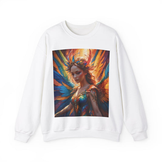 Fairy Crewneck Sweatshirt - Bold Colors and Whimsical Design