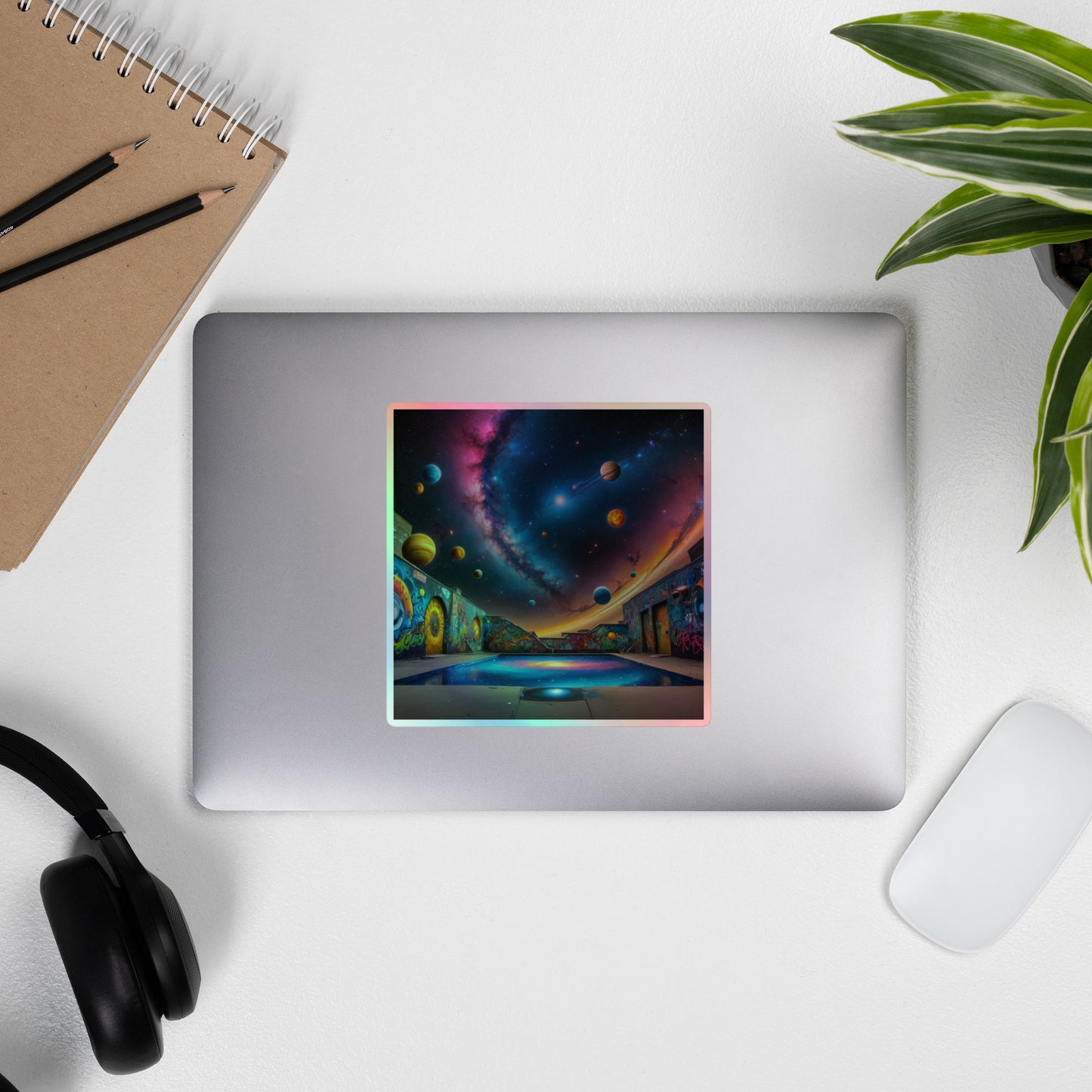 Galaxy Holographic Stickers Artistic Creatives