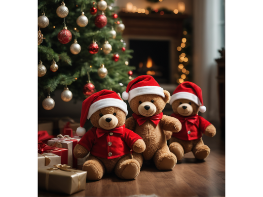 Snugly Christmas Teddy Bear Jigsaw puzzle Artistic Creatives